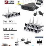ชุดกล้องวงจรปิด 4 ตัว WiFi SET 1.3 Mp.