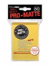 Sleeve Ultra Pro-Matt Standard Size Yellow 50 ใบ ใช้ได้กับ โปเกม่อน, บัดดี้ไฟท์