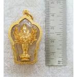 สินค้าหมดค่ะ องค์พระพิฆเนศปาง16กร ปางพระมหาวีระคณปติ(ปางนักรบ)(คนเกิดวันอาทิตย์)เนื้อทองเลี่ยมกรอบใหญ่ทองไมครอนพร้อมใบคาถาค่ะ