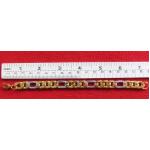 เลสข้อมือชุบเงินทองลายฟิกาโร่(Figaro)ค่ะ