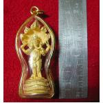 สินค้าหมดค่ะ องค์พระพิฆเณศปางนาคปรก เนื้อทองเลี่ยมทองไมครอนพร้อมใบคาถาค่ะ