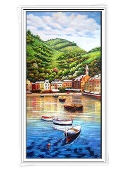 1768 ภาพ diamond "เรือกลางทะเลสาบ"