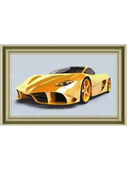 1160 ภาพ diamond "รถสปอร์ตเหลืองคันแรง"