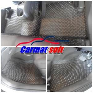 พรมปูพื้นรถยนต์ Chevrolet Sonic พรมลายกระดุม สีดำ เต็มคัน