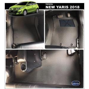พรมปูพื้นรถยนต์ YARIS 2018-2022 ลายสนุ๊กสีดำ เต็มคัน