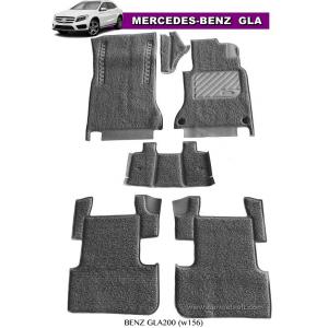 พรมดักฝุ่นไวนิล BENZ GLA200 ,GLA250 H247 พรมไวนิลรีดขอบ สีเทา