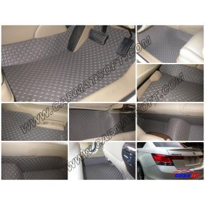 พรมปูพื้นรถยนต์HONDA ACCORD ปี2008-12 (G8) พรมลายกระดุม สีเทา เต็มคัน
