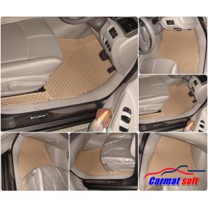 พรมปูพื้นรถยนต์NISSAN SYLPHY พรมลายกระดุม สีครีม เต็มคัน
