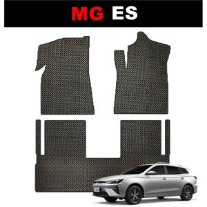 ยางปูพื้นรถยนต์ MG ES 2023 ลายไบเค่น สีดำ เข้ารูป 3ชิ้น (พร้อมส่ง)