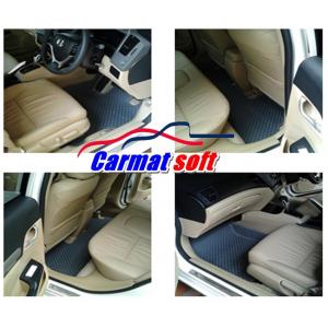 พรมปูพื้นรถยนต์HONDA CIVIC FB ปี2012-16 พรมลายกระดุม สีเทา เต็มคัน