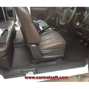 พรมปูพื้นรถยนต์Isuzu D-max cab ปี2012-18 ดีแม็คแคป พรมกระดุม สีดำ เต็มคัน