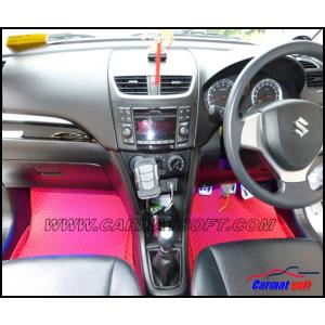 พรมปูพื้นรถยนต์Suzuki swift ปี2012-17 พรมลายกระดุมEVA เต็มคัน
