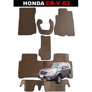 พรมกระดุม HONDA CR-V G2 ปี2002-06 สีน้ำตาล เข้ารูป ตรงรุ่นรถ