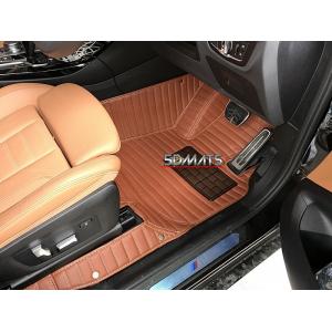 พรมปูพื้นรถยนต์5D TOYOTA C-HR สีน้ำตาล +ชุดแผ่นท้าย ปิดเบาะ เต็มคัน 6ชิ้น