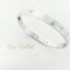 กำไลข้อมือสแตนเลสสีเงิน สลัก cartier ประดับเพชร พร้อมที่ขันน็อต งานพรีเมี่ยม