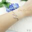กำไลข้อมือตัว c สีเงิน ฝังเพชรcz