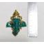 สินค้าหมดค่ะ เศียรพระพิฆเนศสีเขียวประดับพลอย(ตั้งบูชาหรือทำเป็นจี้ห้อยคอ)พร้อมกล่องกำมะหยี่ค่ะ