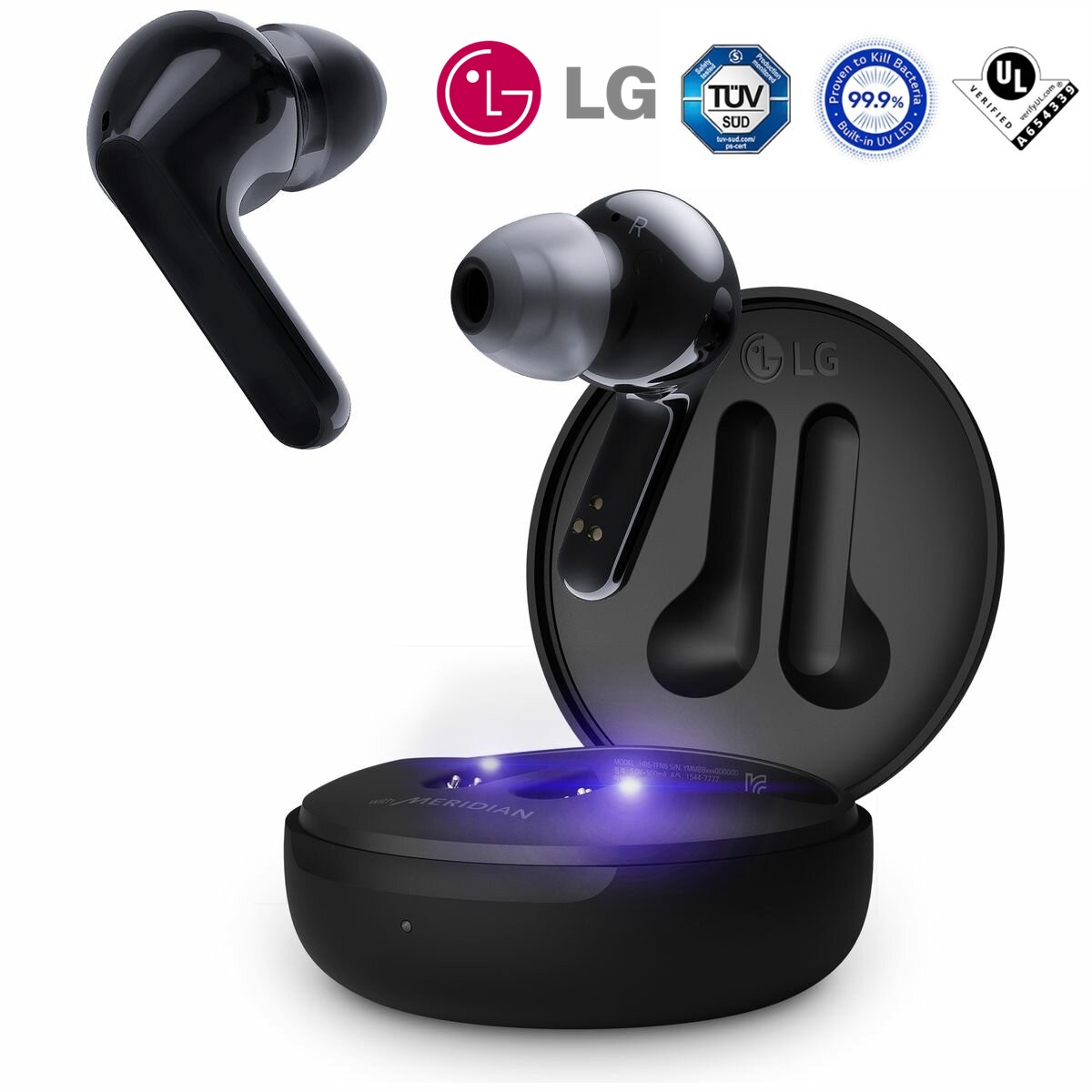 หูฟังบลูทูธแบบไร้สาย LG TONE Free Truly Wireless In-ear รุ่น HBS-FN6(สีดำ) - ลดราคาถูกสุดๆ โทรเล้ยย 02-4245594, 085-3801177, 081-6215561