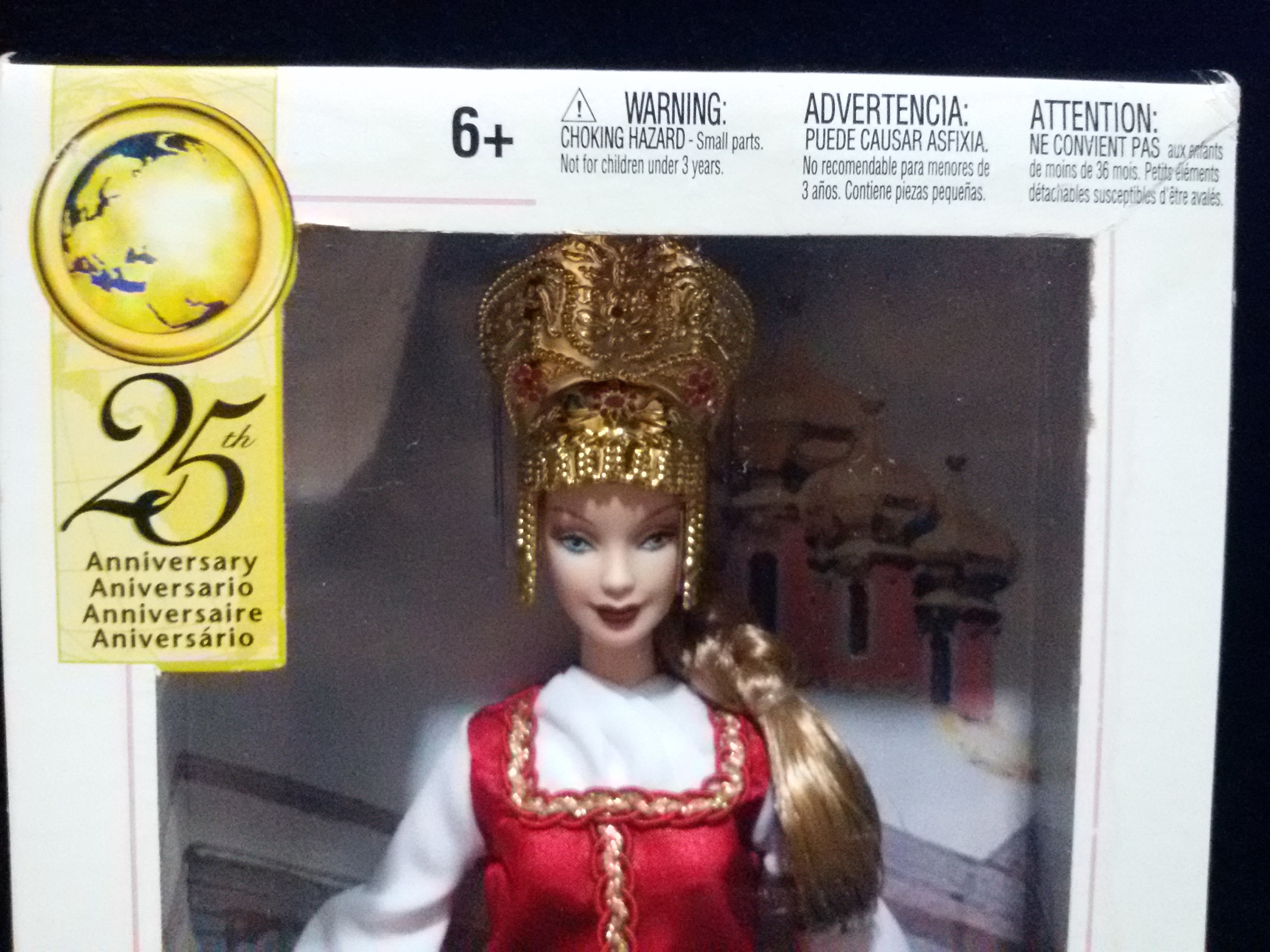 2004 Barbie 25th Anniversary Pink Label Collector EditionDolls of the World Series- Princess of Imperial Russia ตุ๊กตาบาร์บี้แท้มือหนึ่งค่ะ