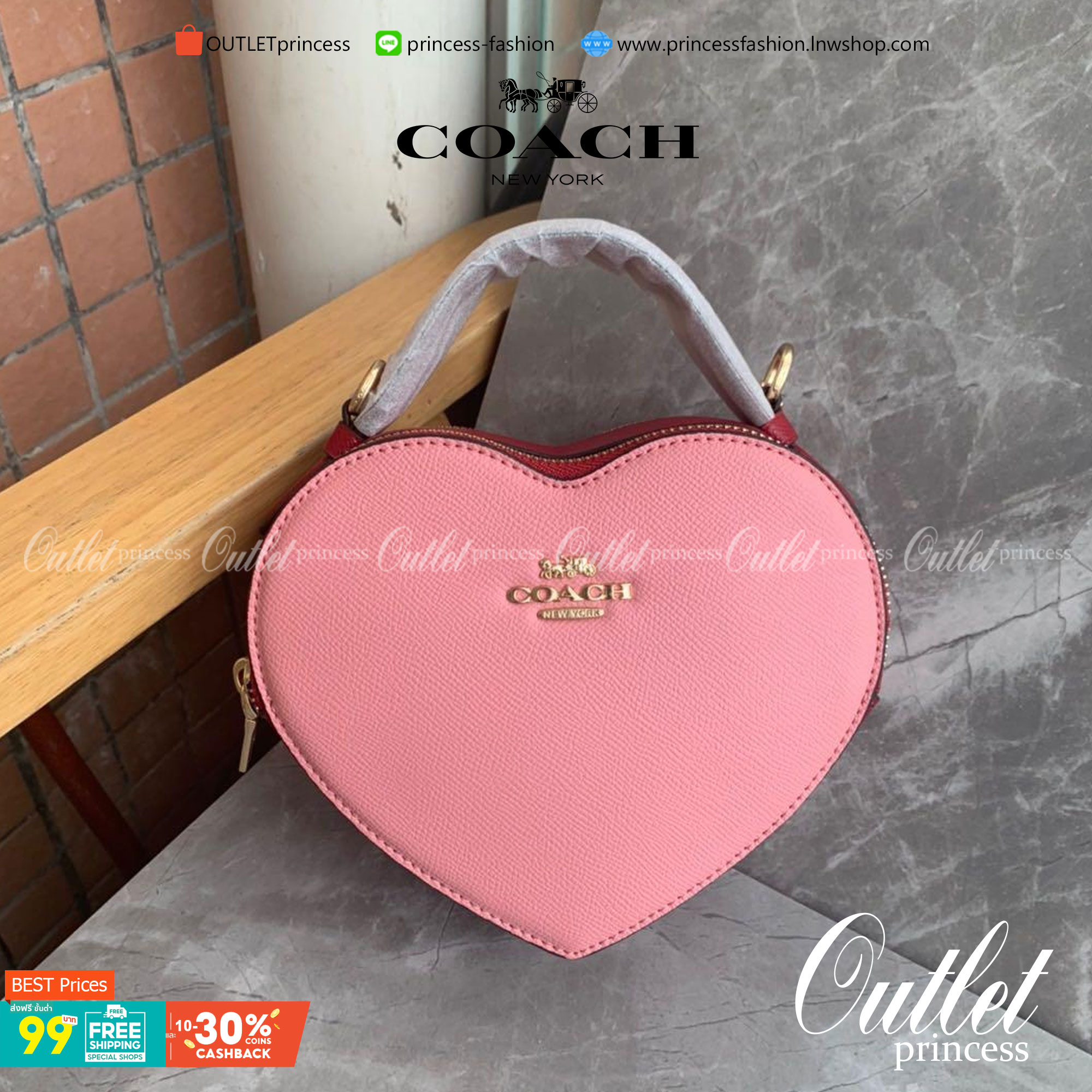 COACH HEART CROSSBODY BAG ((C5118//C5119)) 💥Limited edition หลงรักแน่นอน💋 พร้อมส่งที่ไทยก่อนใครวันนี้! ✔️กระเป๋ารูปหัวใจน่ารักมากๆค่ะ หนังแท้อย่างดีสวยงาม