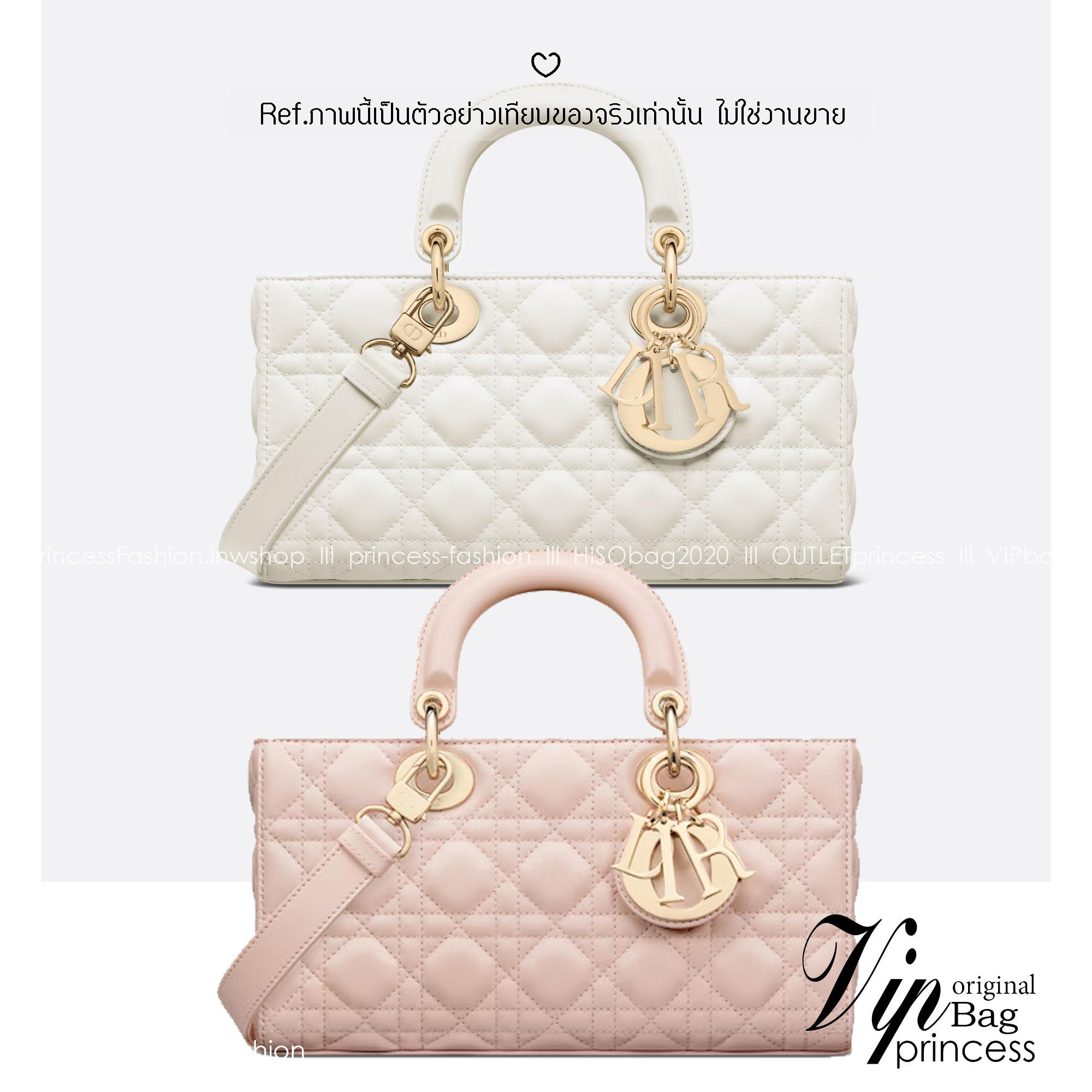 DIOR Medium Lady D-Joy Bag / LADYDIOR กระเป๋าสะพายสง่างามเหนือกาลเวลา เกรดท็อปออริ สลับแท้ 1:1