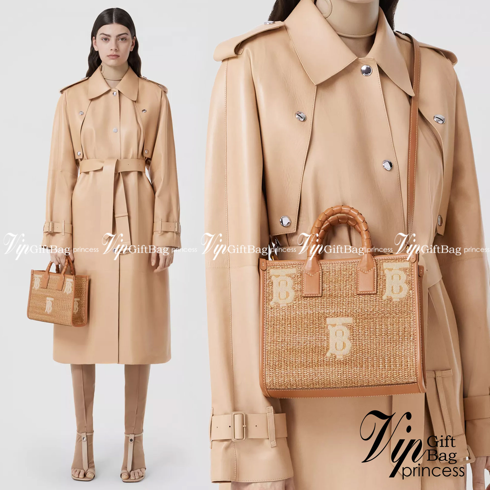 Burberry Freya Raffia Tote / Burberry Monogram Raffia Effect Mini Freya Tote / Burberry MiniTote อินเนอร์คือเริ่ด ความกระเป๋าสาน หน้าปักโลโก้แบรนด์เป๊ะ งานสไตล์วินเทจแมทลุคง่าย กระเป๋าทรงโท้ทมินิ ใบกะทัดรัด น่ารักน่าใช้ใจฟูมากๆ หูหิ้วในตัว และมีสายสะพายข้