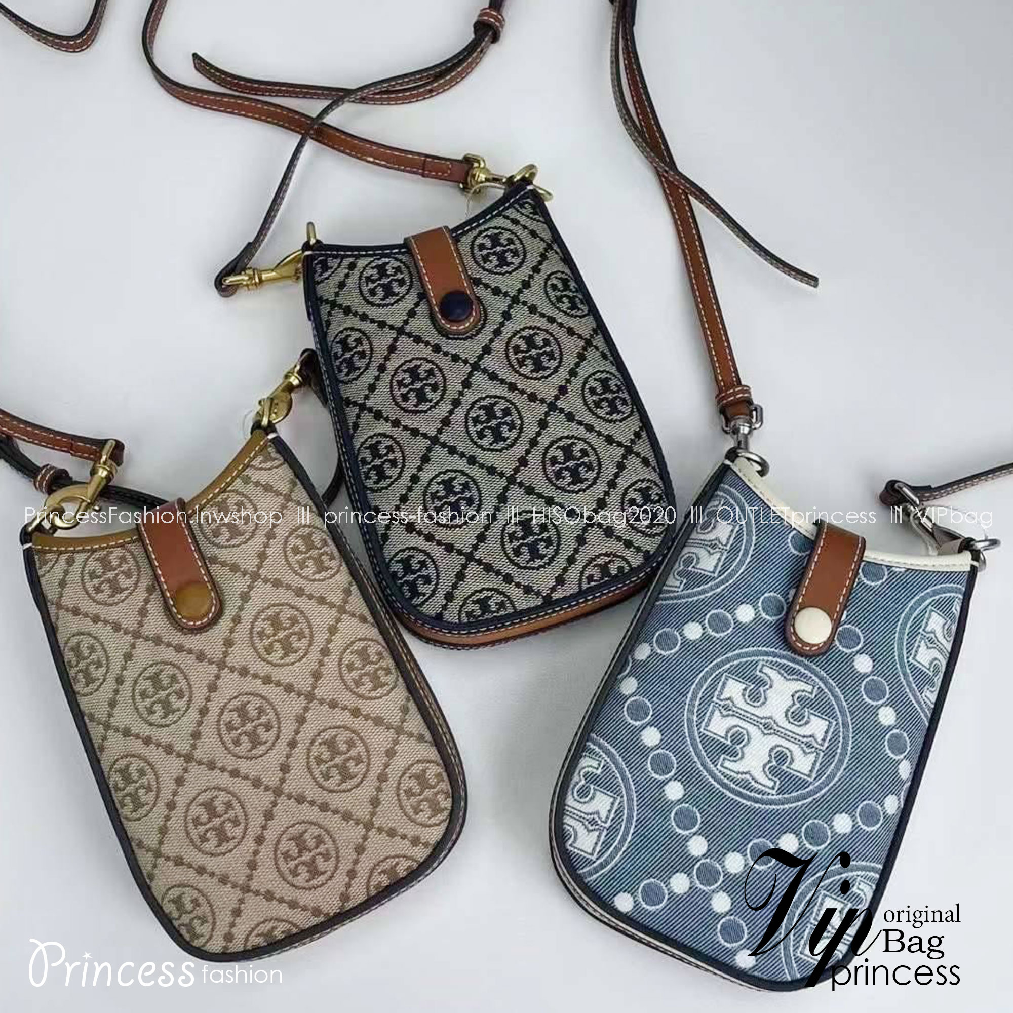 Tory Burch T Monogram Phone Crossbody / Tory Phone Bag พร้อมส่ง กระเป๋าใส่โทรศัพท์ สวยคม ด้านหลังมีช่องใส่บัตร