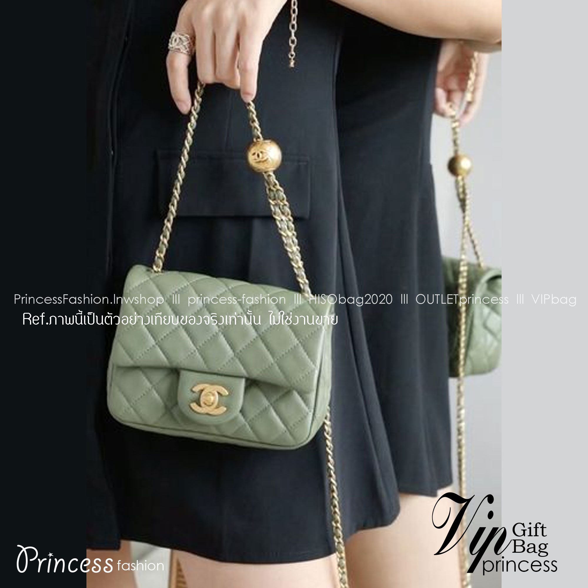 Chanel 22c classic golden ball / Chanel Pearl with Chain crossbody bag กระเป๋าสะพายข้างหรือสะพายเป็นครอสบอดี้ ใบนี้ไปถือออกงาน ก็สวยหรูดูแพงสุดๆค่า!! คลาสสิคและโดดเด่นทุกสี