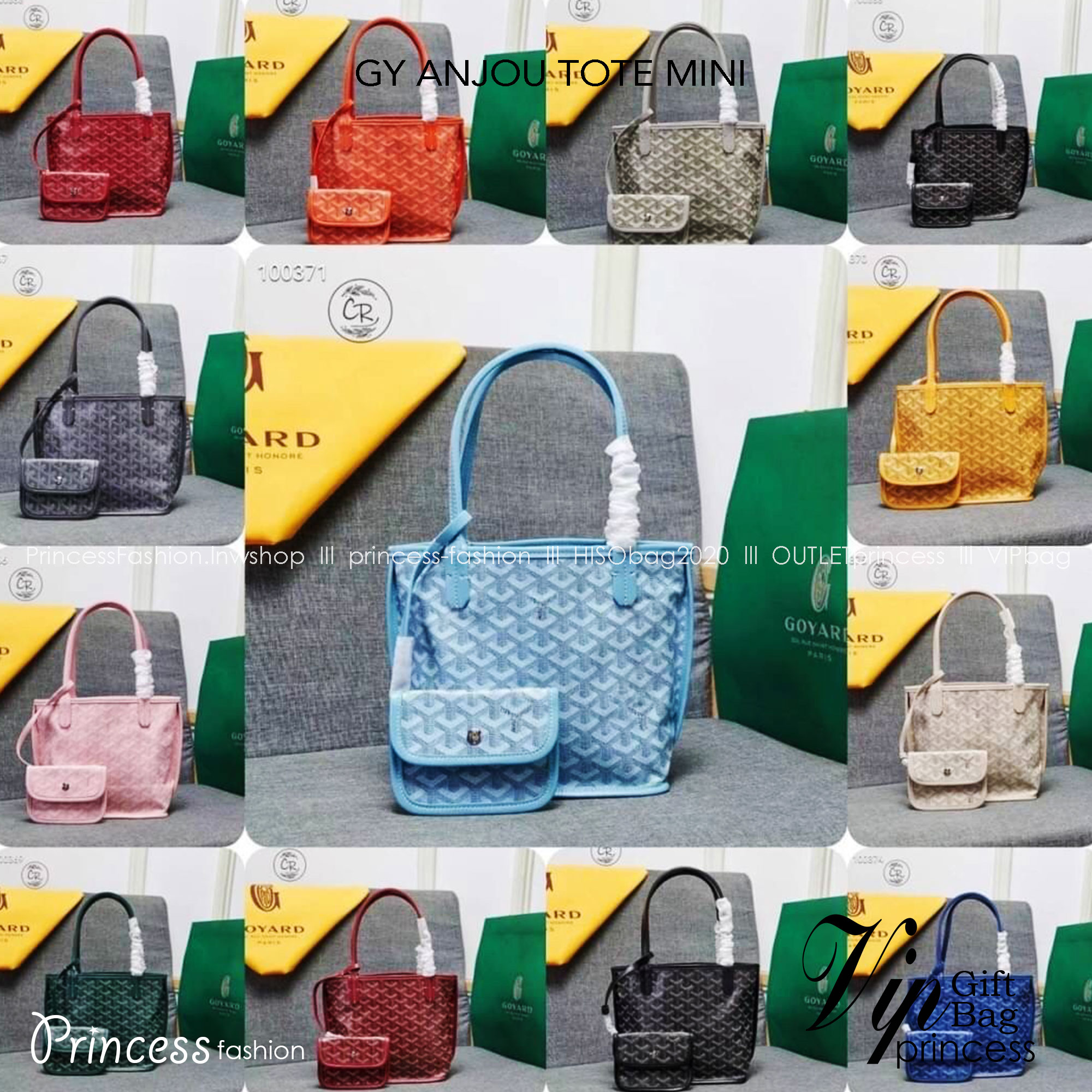 GOYARD ANJOU TOTE MINI ฮอตไอเท็ม กับกระเป๋าสะพายทรงโท้ท ไซส์มินิ กะทัดรัดมาก มาครบสีขายดี เลิศทุกสี รูปทรงคลาสสิค ดีไซน์เป็นเอกลักษณ์ ใช้งานได้หลากหลาย สามารถกลับด้านใช้ได้แบบไม่มีเบื่อ