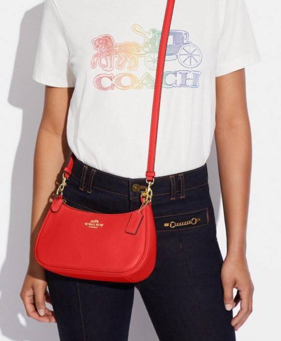 พร้อมส่งครบสี สวยทุกสีเลยค่า😘 ((CA173//CA209//CA548)) COACH TERI SHOULDER BAG 🔹กระเป๋าทรงพอช ในรูปแบบหนังแท้ หนังนิ่มสวยมากค่ะ