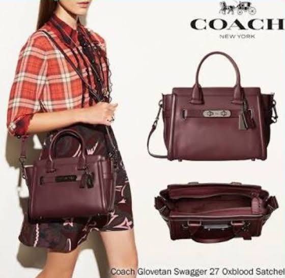 Coach Swagger 27 Pebble Leather Satchel Black Detail : กระเป๋าcoach ทรงสวย ไม่มีวันเฉย ดีเทลด้านหน้ากระเป๋าเยอะ ชิคไปอีกแบบ ภายในกว้าง ใส่ของได้มาก แถมจะถือก็ได้ หรือ สะพายกระเป๋าก็ดี มีจำนวนไม่เยอะ ใครยังไม่มีใบนี้ รีบจับรีบจองกันเลยนะคะ