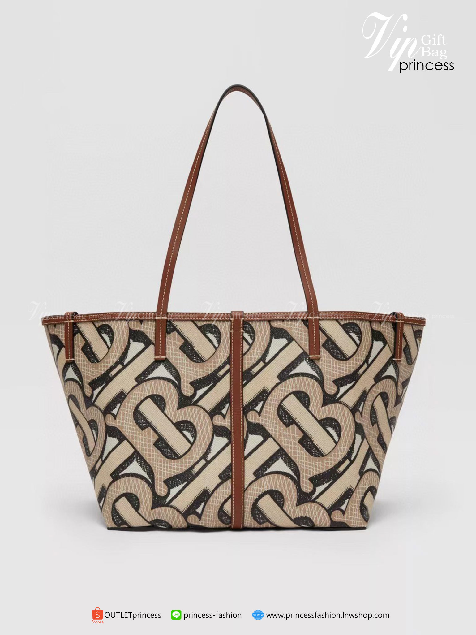 พรีเมี่ยมกิ๊ฟแท้ 100% BURBERRY TOTE VINTAGE BAG VIP GIFT WITH PURCHASE (GWP) Limited Edition / น้ำตาล