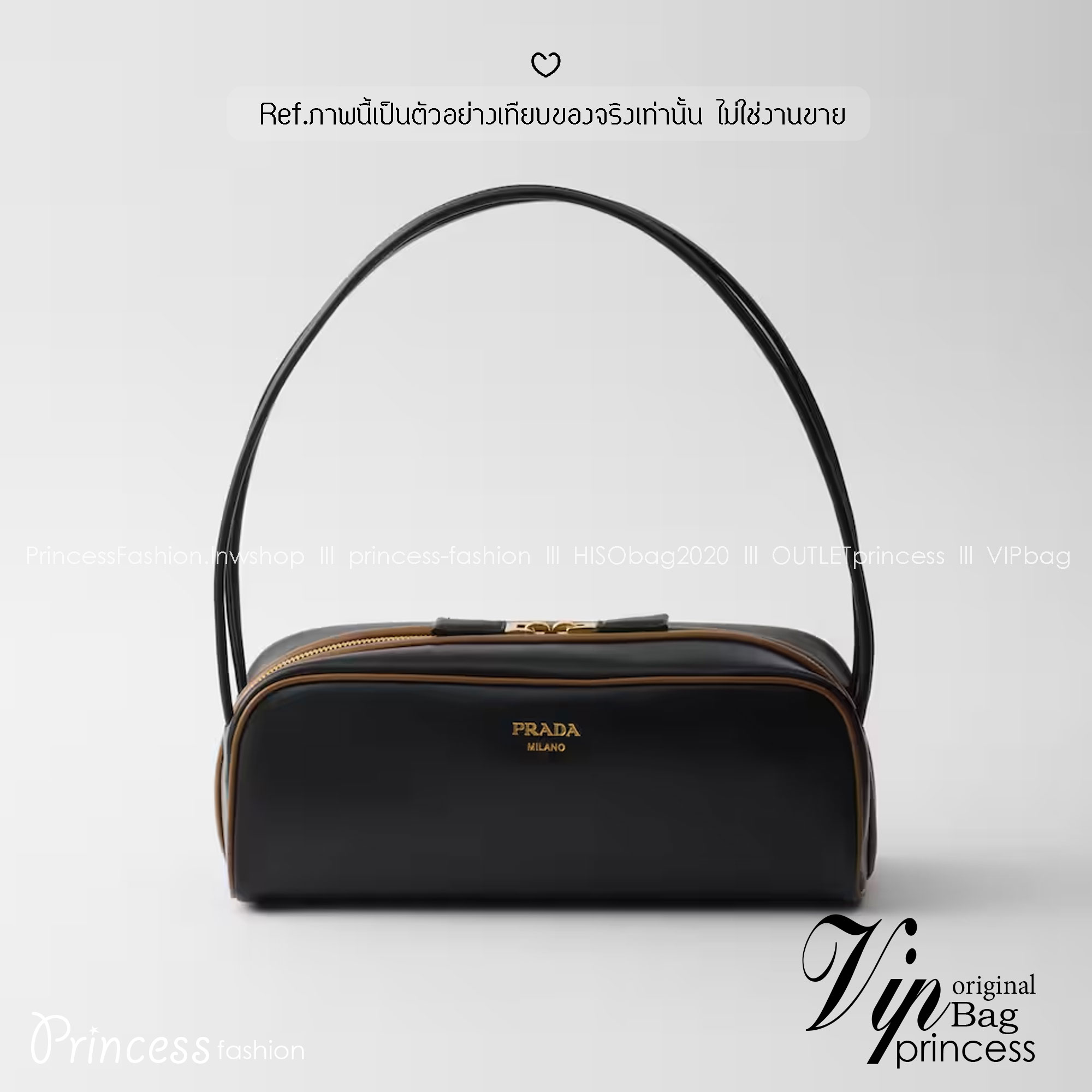 TOP ORI หนังแท้ | Prada Swing smooth leather shoulder bag / Prada Hobo Bag กระเป๋าสะพายสไตน์สปอร์ตเรียบหรูดีไซน์ใหม่เรียบง่าย หนังแท้เรียบสวยสัมผัสนุ่มละมุน โทนสีทูโทนแต่งแต้มสีสันให้โดดเด่น