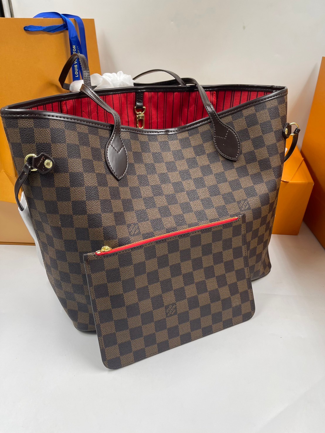 LV Neverfull GM Monogram 36cm / LV Shopping Bag พร้อมส่ง 4 สี **สินค้าเกรดออริจินอล 1:1 สลับแท้ ใช้งานต่างประเทศได้ งานสวยตามรูป ภาพถ่ายจากงานขายจริง