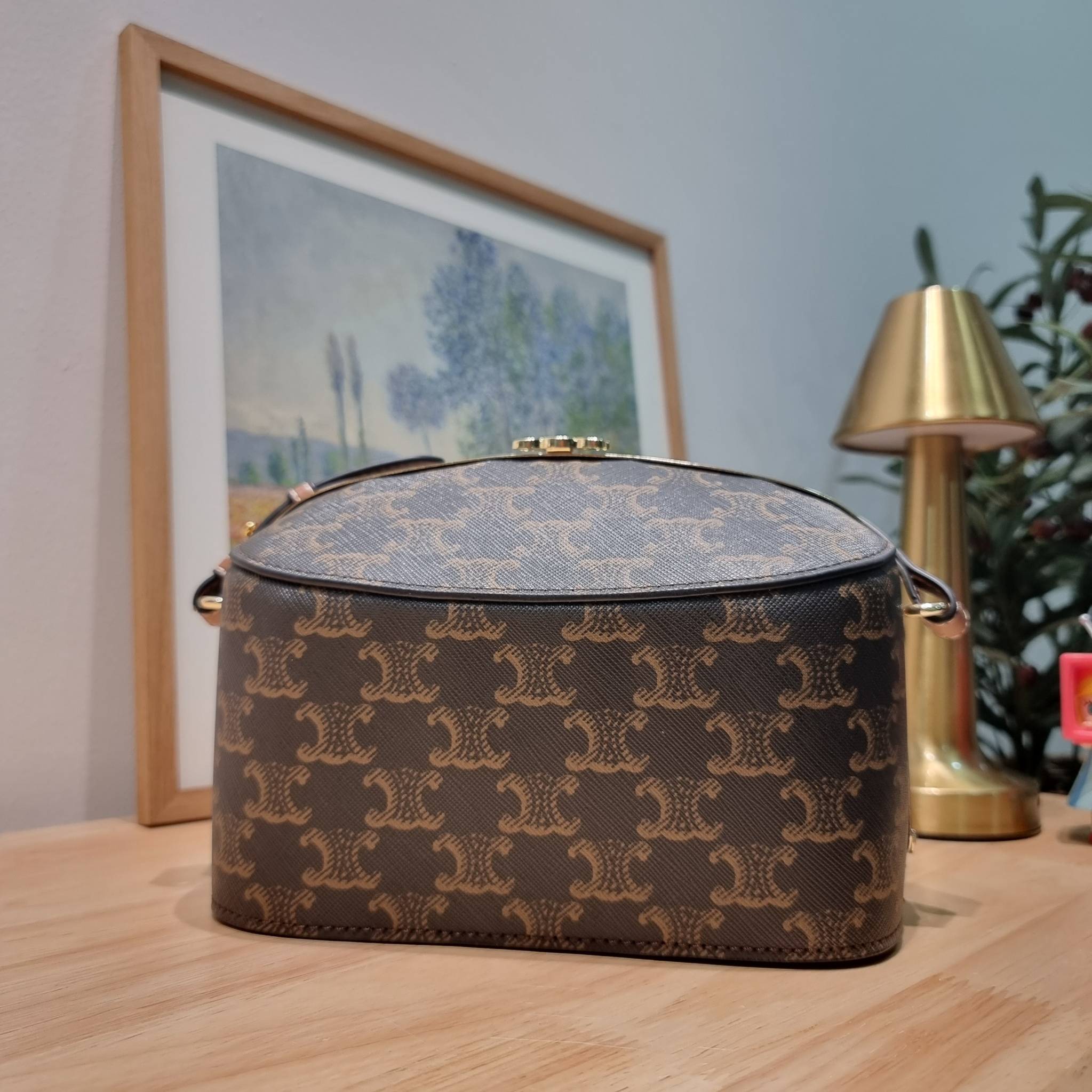 Celine Lunch Box Bag / CELINE BOX BAG IN TRIOMPHE CANVAS สุดปัง กับกระเป๋าทรงกล่อง ดีไซน์ยูนีค ไม่ซ้ำ วัสดุหนังแคนวาส เปิด-ปิดด้วยอะไหล่ขัดแน่นหนา