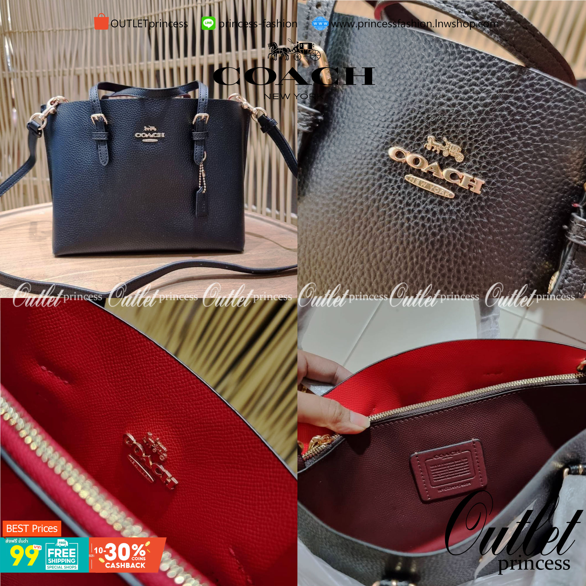 OUTTLET 】COACH MOLLIE TOTE 25 (C4250 C4084) น้องคนสวยอีกหนึ่ง!! กระเป๋าโท้ทไซส์เล็กที่สาวๆหลงรัก ดีไซน์คลาสสิคเหมือนเดิม เพิ่มเติมคือสะดวกขึ้นเยอะ!! ย่อส่วนมาจากใบใหญ่เป๊ะๆ น่ารักน่าใช้มากๆ วัสดุหนัง crossgrain ทนทาน ใช้งานง่าย เรียบหรูดูดีม้าก!! ภายในโล่
