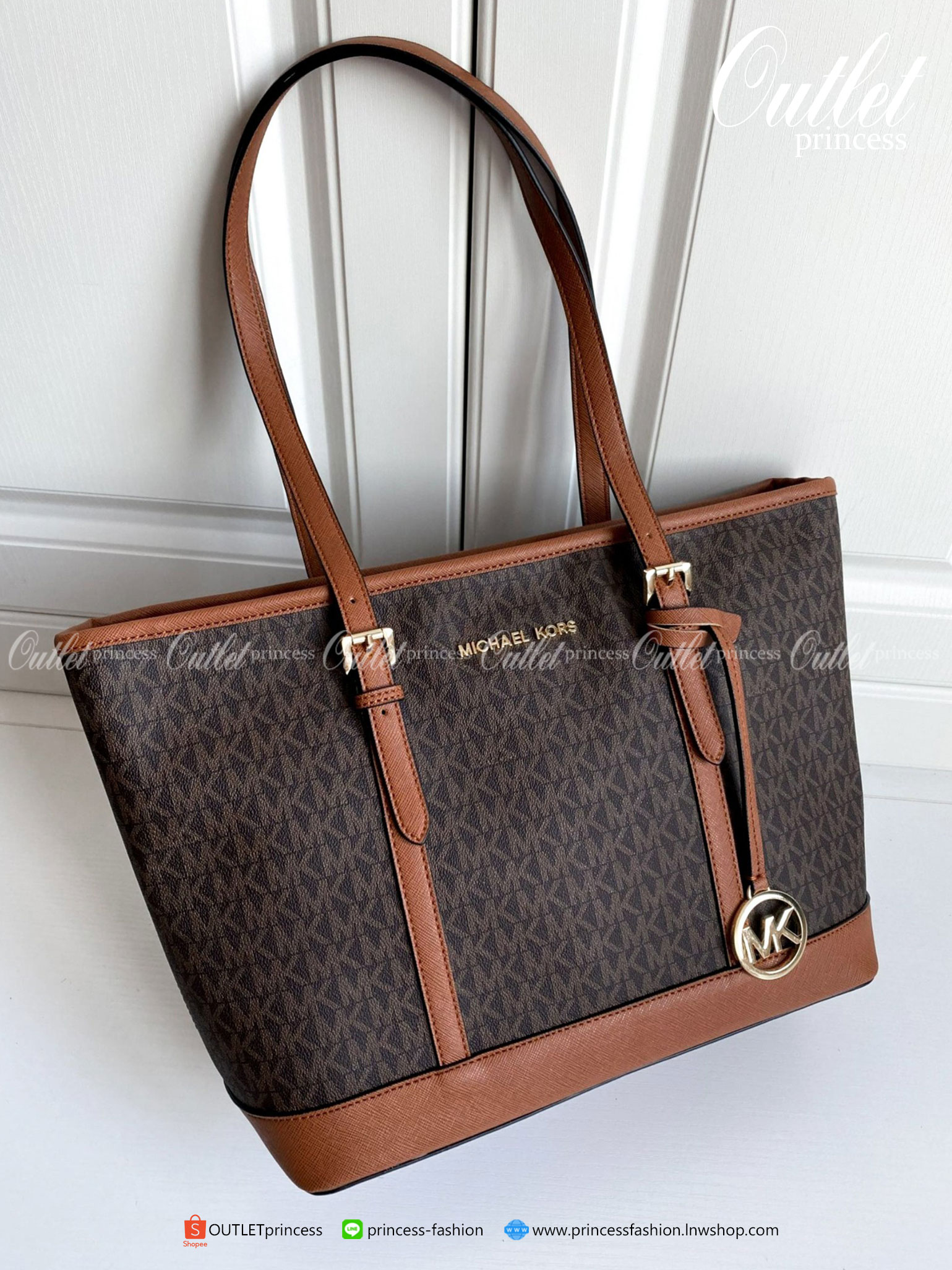 ของแท้ 100% MICHEAL KORS TOTE BAG ของแท้ กระเป๋าสะพายทรง SHOPPING BAG