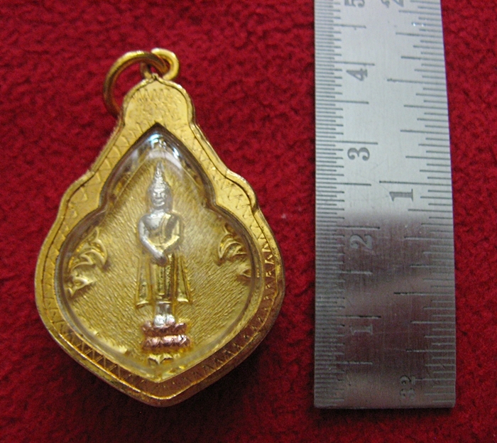 สินค้าหมดค่ะ จี้เหรียญพระแก้วมรกตหลังพระประจำวันเกิดวันอาทิตย์ปางถวายเนตรเลี่ยมทองไมครอนพร้อมใบคาถาค่ะ