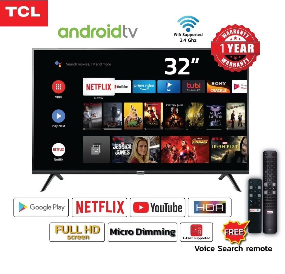 LED TV TCL ขนาด 32 นิ้ว Android รุ่น 32S6500 ลดราคาถูกสุดๆ โทรเล้ยย 02-4245594, 085-3801177, 081-6215561