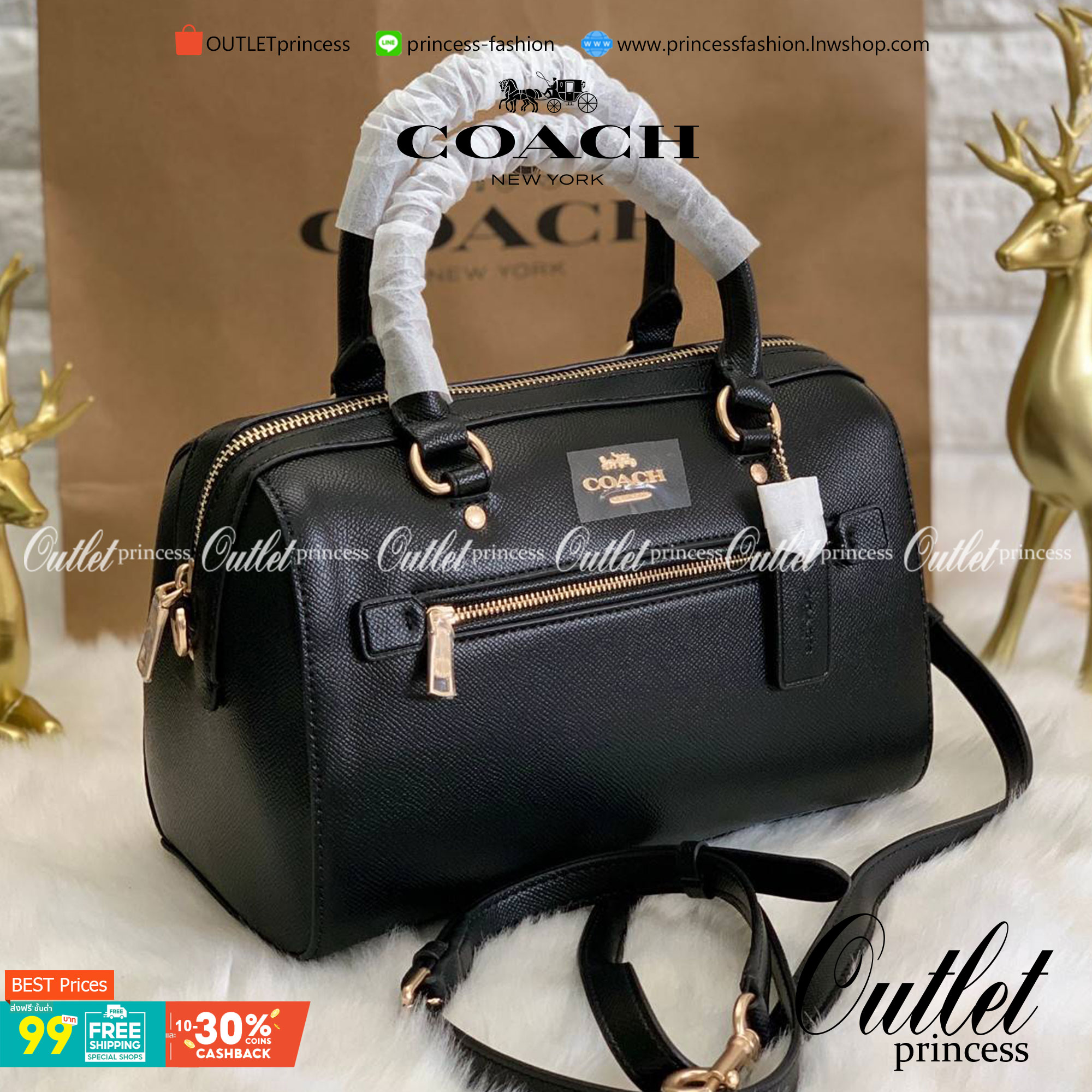 COACH ROWAN SATCHEL BAG ((79946)) กลับมาอีกครั้ง พร้อมสีหายากค่ะ! กระเป๋าหิ้วทรงหมอนสุดฮิตของสาวๆ//สะพายข้างได้ หนังแท้ ลายหนังสวย ทรงสวย ด้านหน้ามีช่องซิปให้หนึ่งช่อง เปิดปิดช่องหลักแบบซิป ภายในกว้างใส่ของจำเป็นของสาวๆได้ครบ มีช่องเล็กและช่องซิปใส่ของจุก