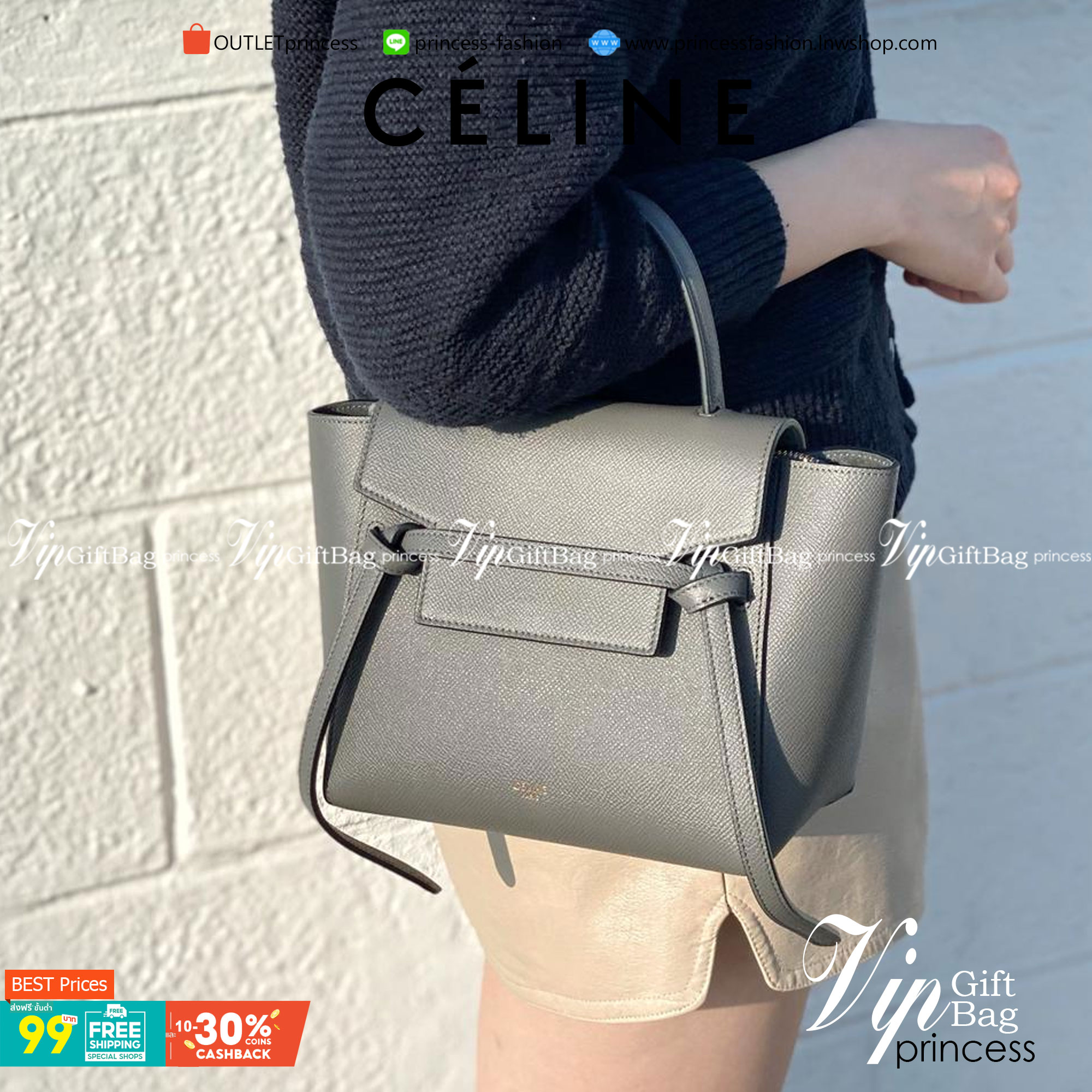 CELINE NANO BELT BAG / Celine Belt Bag กระเป๋าถือที่มีสไตล์มินิมอล และดูเรียบง่าย แต่หรูหรา