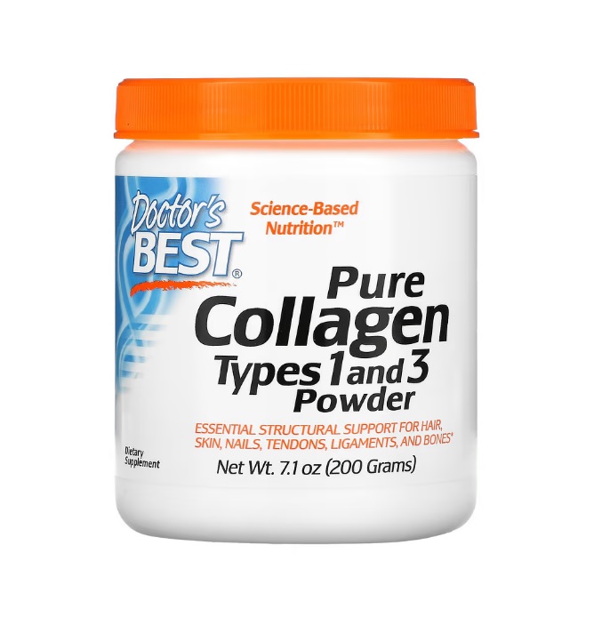 ส่งฟรีลงทะเบียนมีพร้อมส่งค่ะ Doctor's Best Pure Collagen Types 1 and 3 Powder 7.1 oz (200 g)