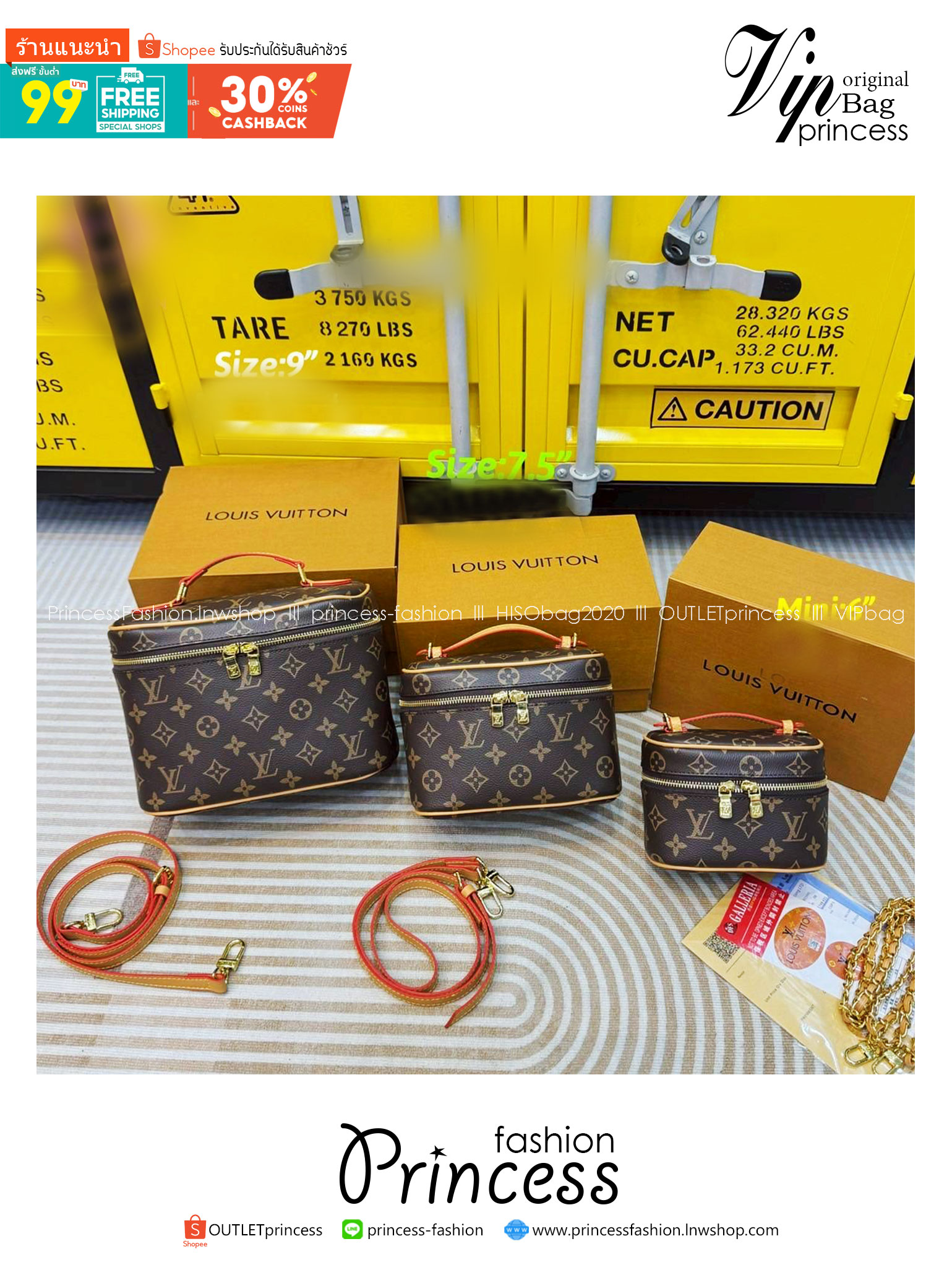 LV Nice Vanity Monogram Canvas กระเป๋าถือ/สะพายทรงกล่องสวยคลาสสิก น่ารักน่าใช้ เป็น everyday bag สะพายได้ทุกวัน ดีไซน์สวยโดดเด่น