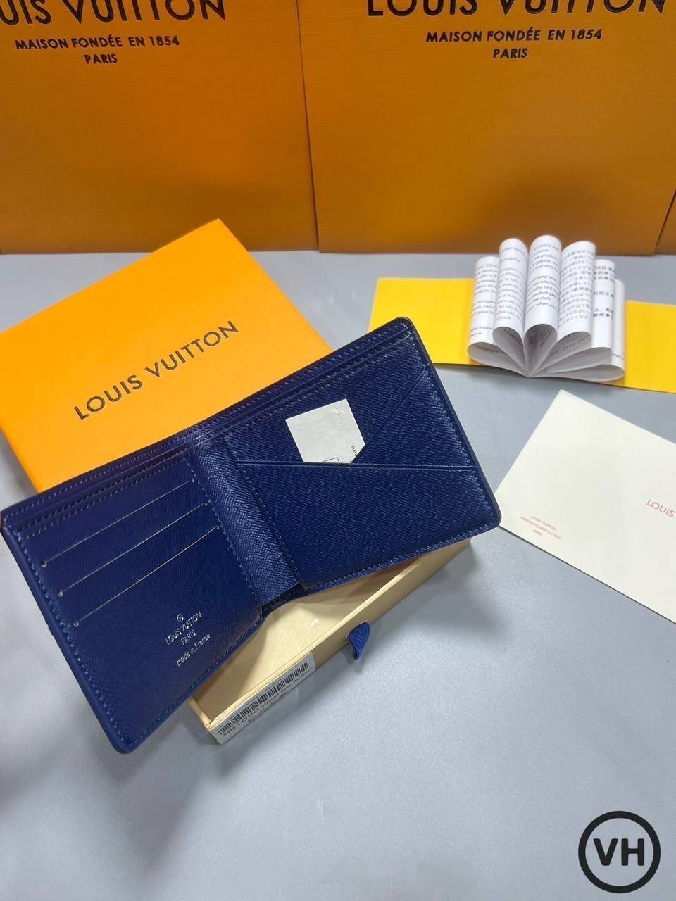 ORI หนังแท้ | LV Multiple Wallet / LV Short Wallet / LV Damier Graphite Wallet กระเป๋าสตางค์ใบสั้น กระเป๋าสตางค์ผู้ชาย