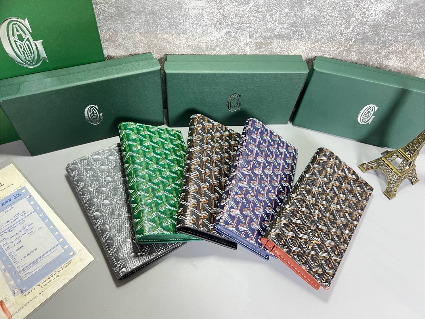 ORI หนังแท้ | Goyard Saint-Roch Wallet / Goyard Long Wallet กระเป๋าสตางค์ใบยาว กระเป๋าสตางค์โกยาร์หรูหรา