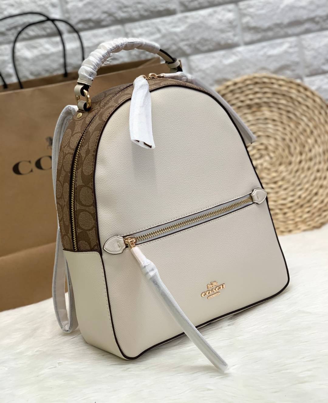 COACH Jordyn Backpack With Signature Canvas ((76622))