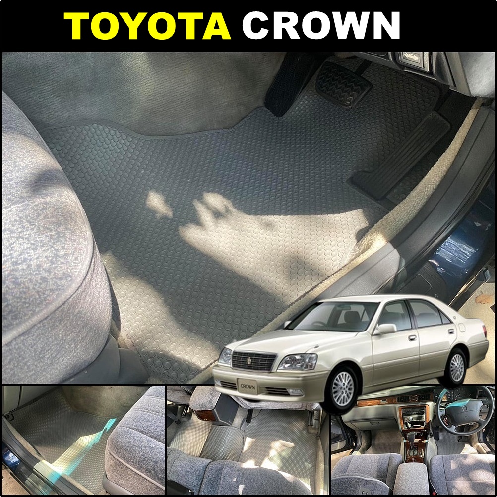 พรมกระดุมเม็ดเล็ก TOYOTA CROWN Royal Saloon ปี2001-05 เข้ารูป 5ชิ้น
