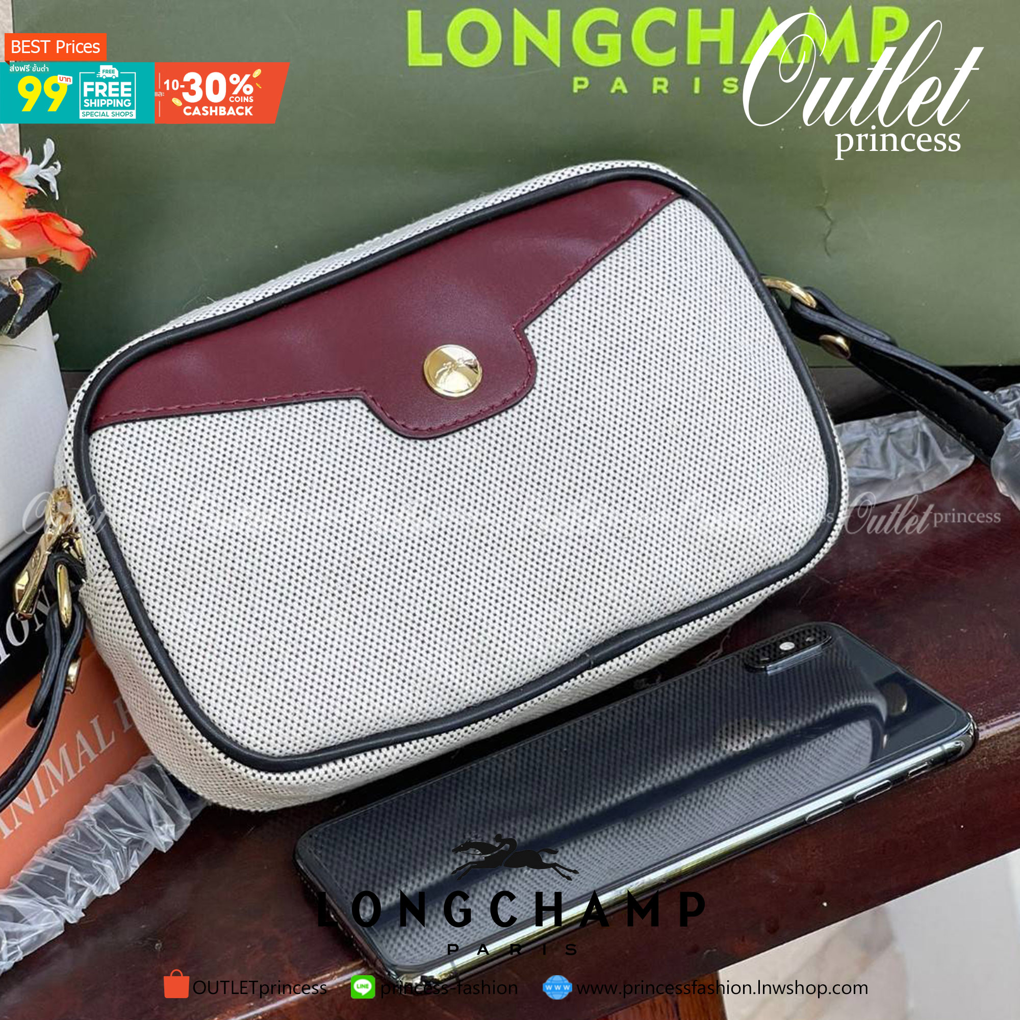 Longchamp Roseau Canvas Crossbody Bag ขนาดที่มีความกะทัดรัดมากกว่าและเหมาะกับสรีระของผู้หญิง ทำให้เคลื่อนไหวได้สะดวก สำหรับใครที่ต้องการกระเป๋าแบบใช้งานได้แบบคล่องตัว Longchamp รุ่นนี้สามารถตอบโจทย์ได้ดี ด้วยขนาดและน้ำหนักที่เบามีขนาดกะทัดรัดลงตัว เพิ่มเต
