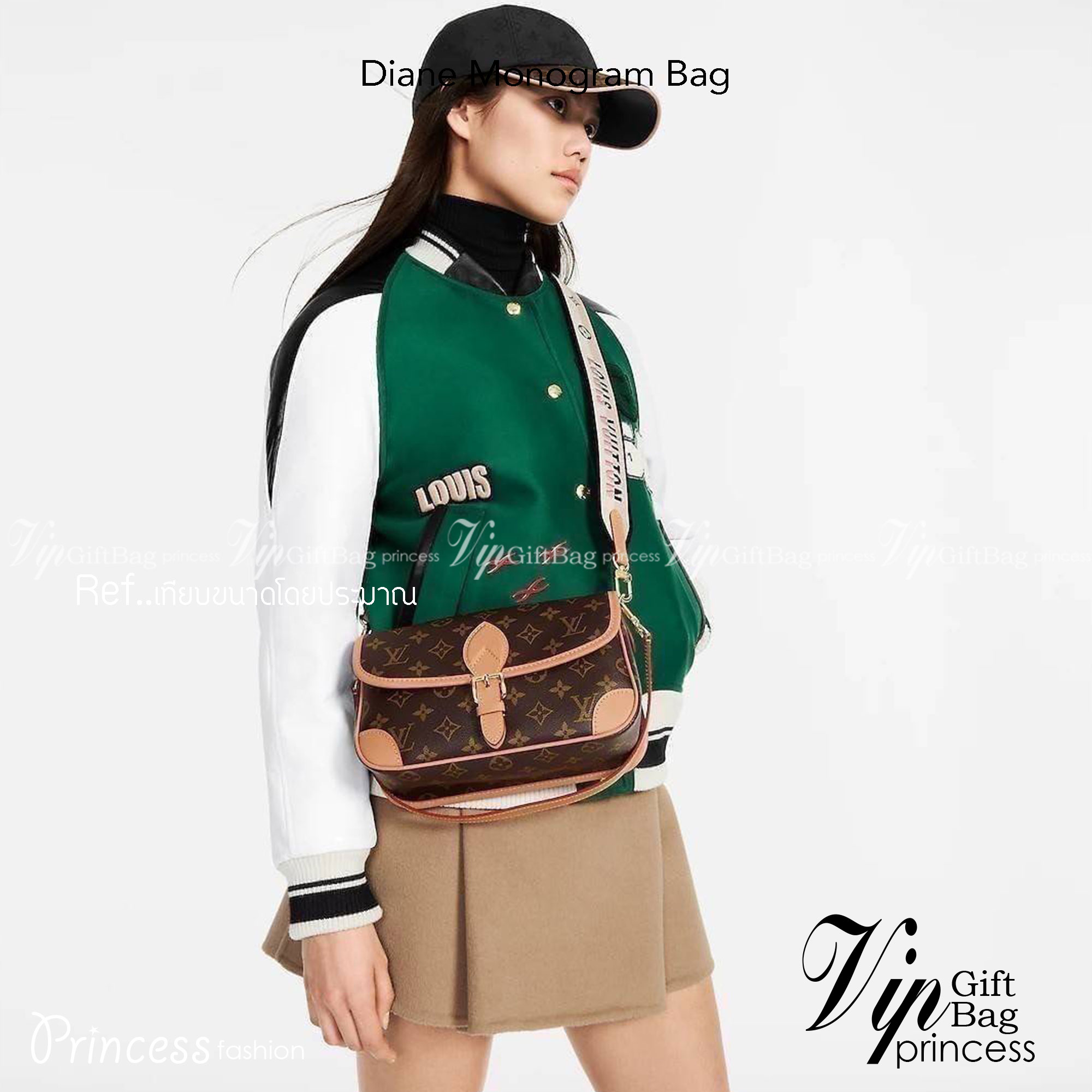 LV Diane Monogram Bag / LV multi handbag กระเป๋ามัลติฟังก์ชั่นสุดคุ้ม ดีไซน์ออกมาน่ารักน่าใช้มากๆ วัสดุหนังแคนวาส มีสายมาให้ถึง 2 แบบ สายหนังคล้องไหล่ได้ และสายสปอร์ตครอสบอดี้ได้ ปรับเปลี่ยนใช้ตามลุคแต่ละวันได้เลย