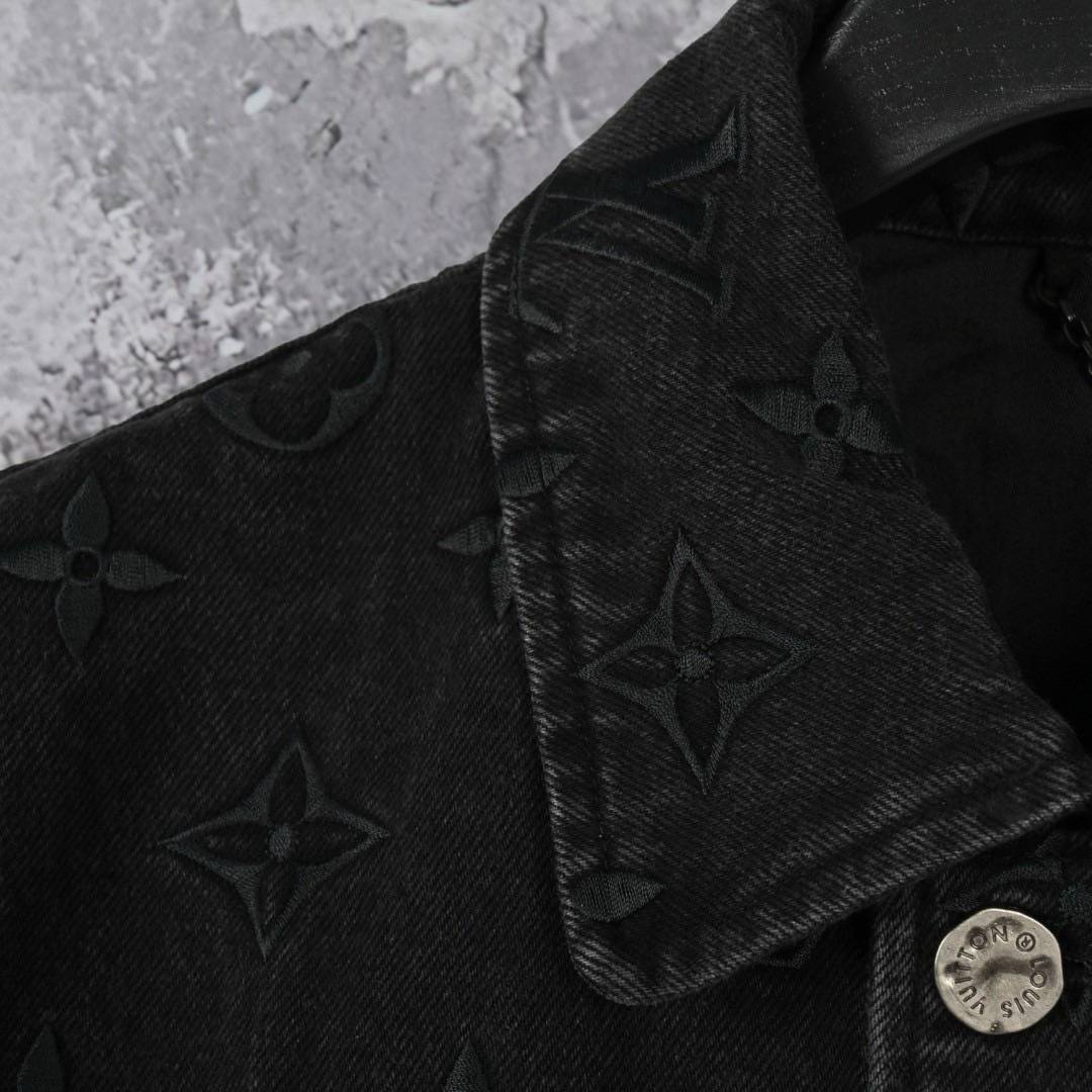 LV JACKET JEAN DENIM เสื้อแจ็คเก็ตยีนส์ฟอกไล่สี แบรนด์หรู เนื้อผ้าอย่างดี สวยงาม มีป้ายแท็กที่คอเสื้อ ใส่ได้ทั้งผู้หญิง/ผู้ชาย 🧡เกรดท็อปออริ เกรดดีสุด